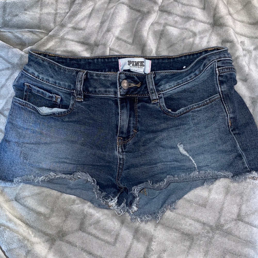 PINK jean shorts